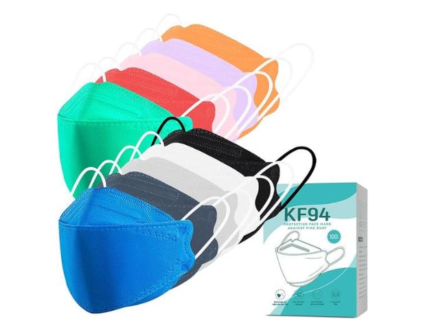 PLAY X STORE 100 PCS Adult Multicolored KF94 Face Masks