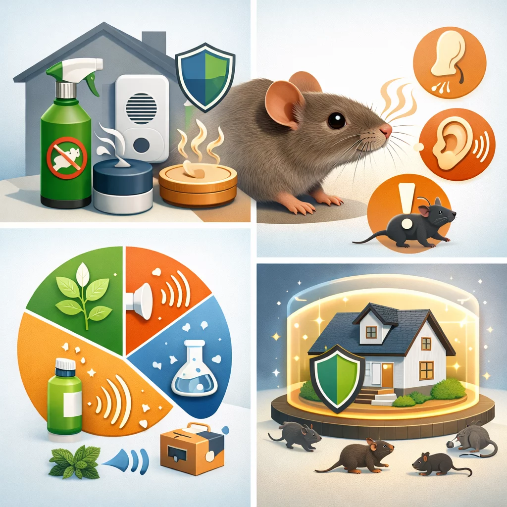 Professional square infographic () for article "All About Mouse Rodent Repellent: A Busy Mom's Complete Guide", section: