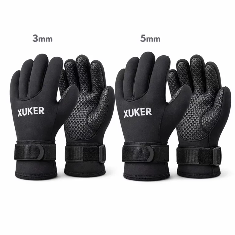 XUKER Water Gloves, 3mm & 5mm Neoprene Five Finger Warm Wetsuit Winter Gloves Review